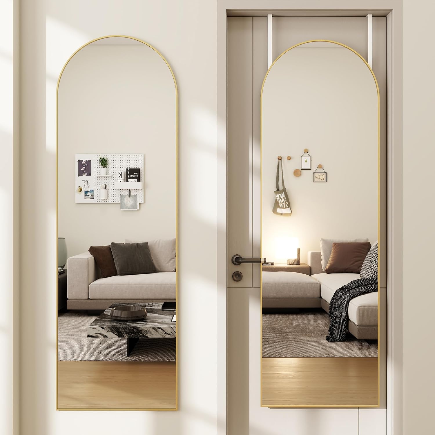 Arch Mirror Leaning - Espejo de cuerpo entero arqueado de