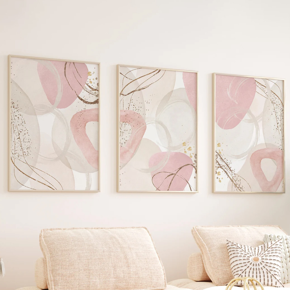 Abstract Canvas Set - Juego de 3 piezas de arte