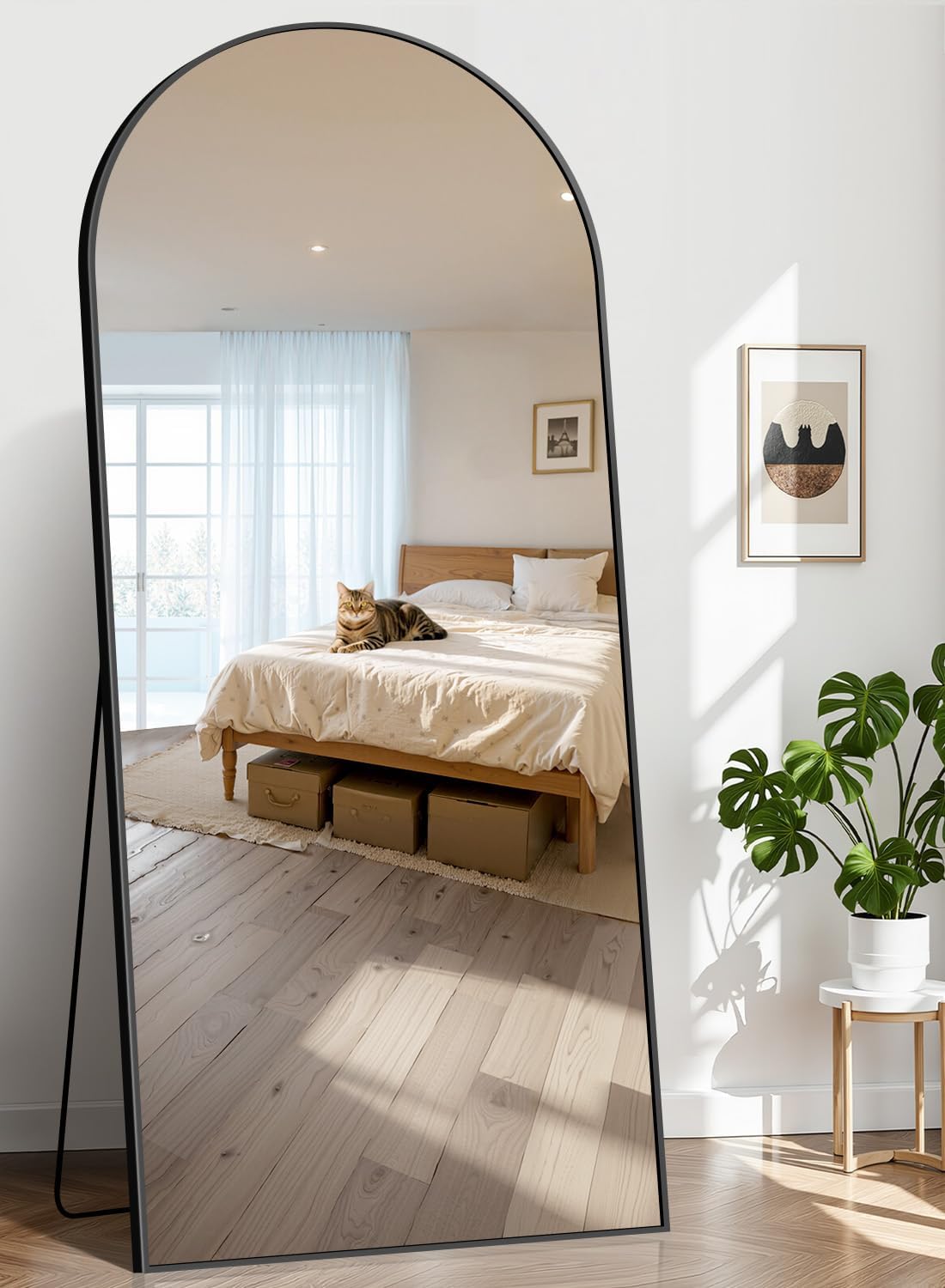 Arch Mirror Leaning - Espejo de cuerpo entero con marco
