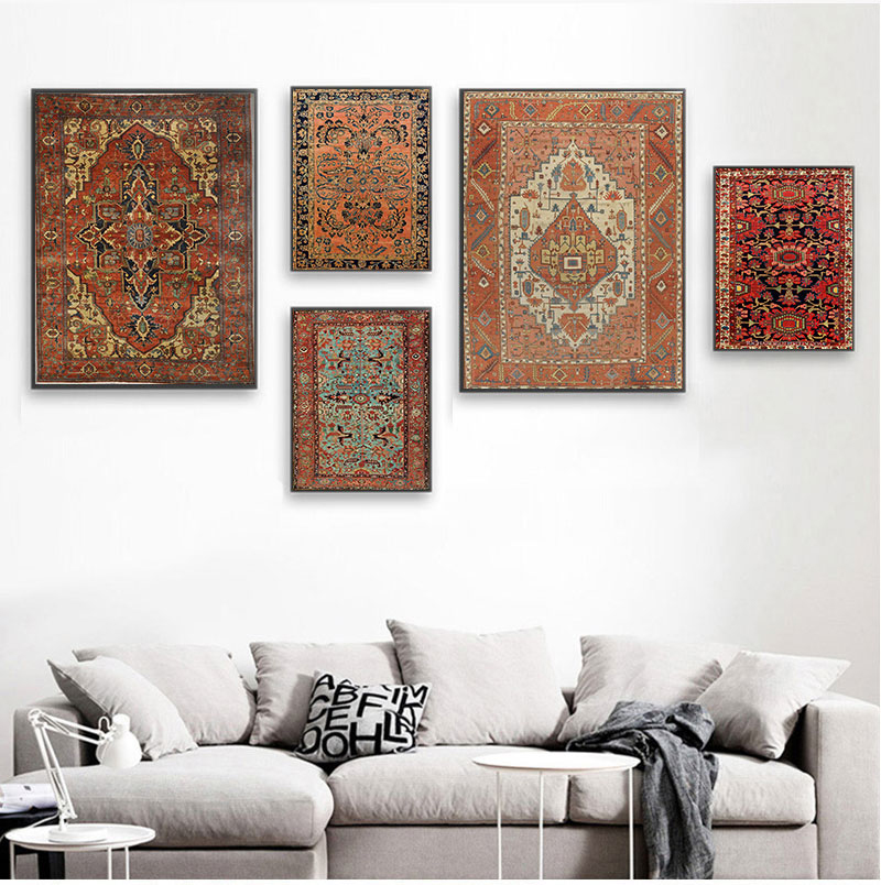 Printed Rug Abstract - (Sin marco) 1 pieza, Alfombras Orientales