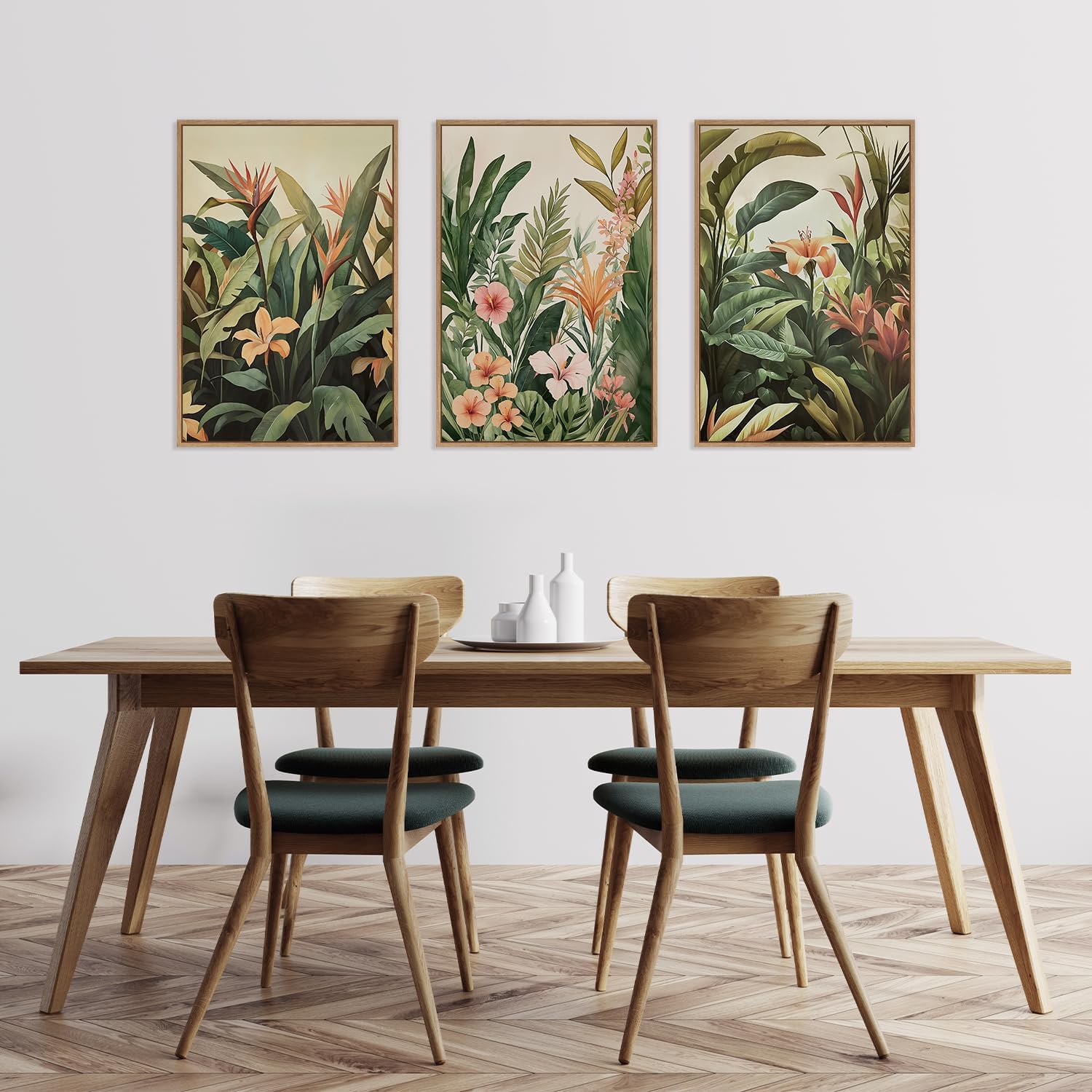 Abstract Canvas Set - Juego de 3 lienzos sin marco,