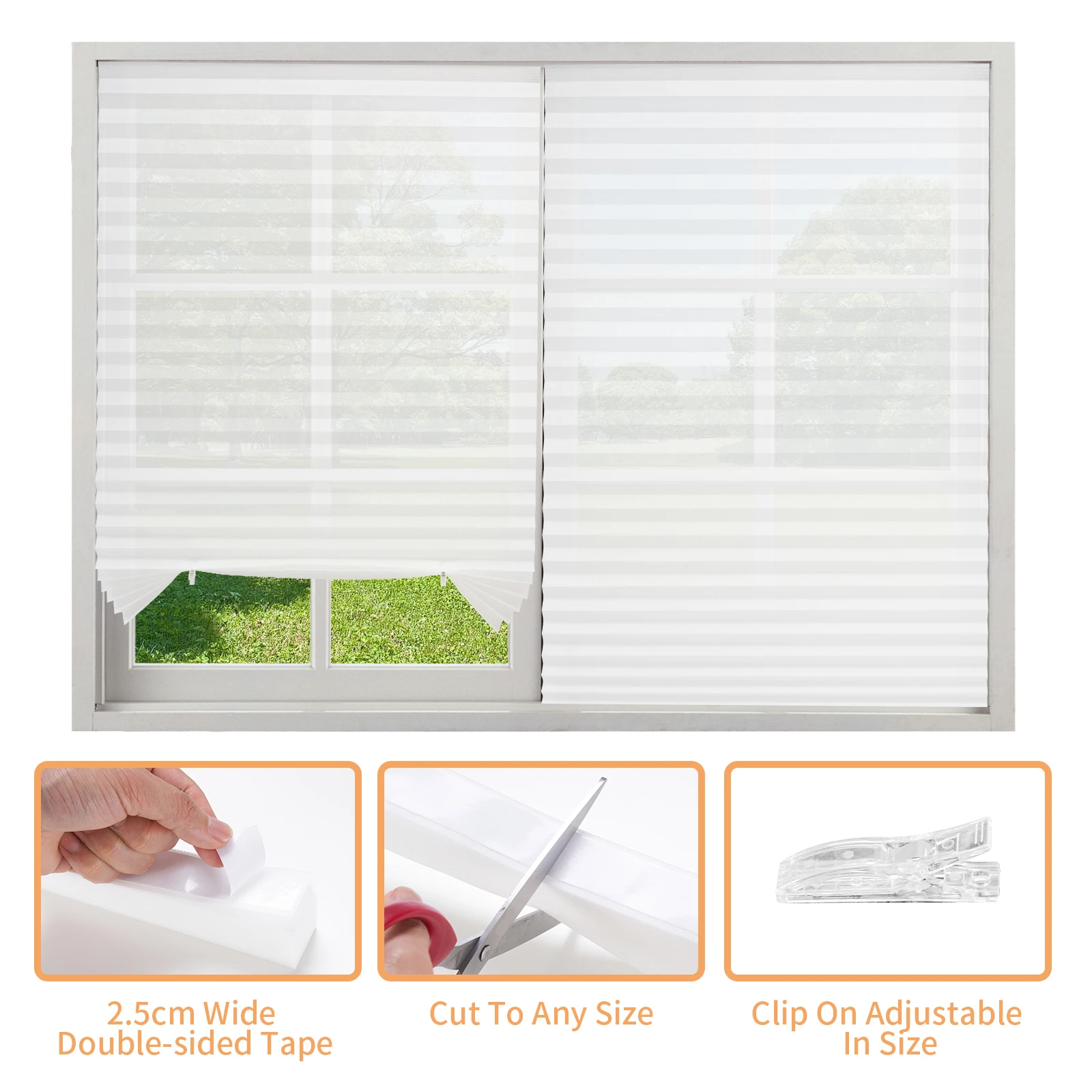 Persianas Plisadas para Ventan - Linen Roller Blind reseña y precio