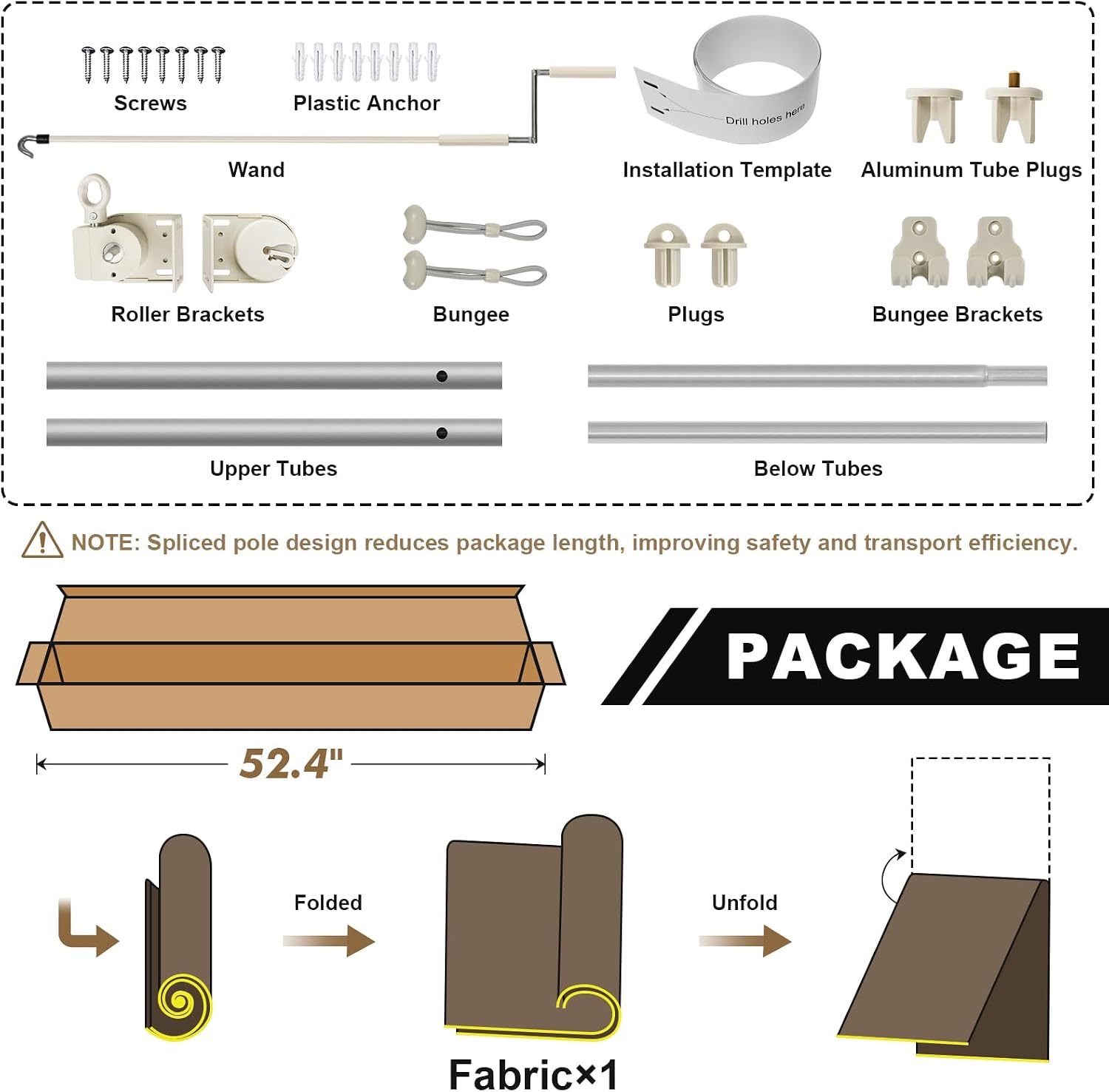 Persiana enrollable para exter - Linen Roller Blind reseña y precio