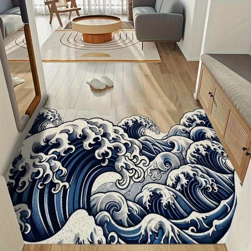 VIKAMA Alfombra con diseño de  - Printed Rug Abstract reseña y precio