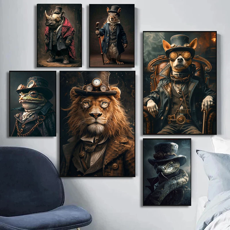 Cool Steampunk animales retrat - Interior Design Sketch reseña y precio