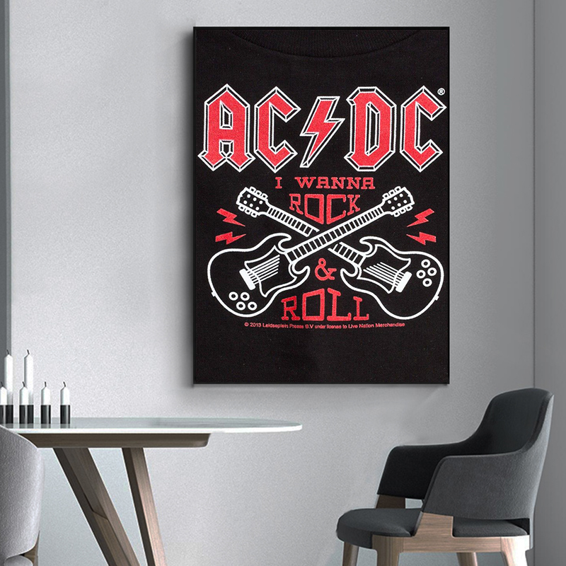 AC_DC Band Canvas Art carteles - Interior Design Sketch reseña y precio