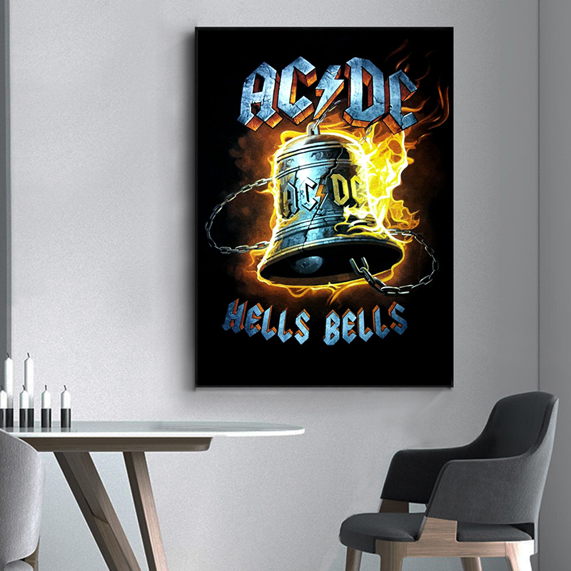 AC_DC Band Canvas Art carteles - Interior Design Sketch reseña y precio