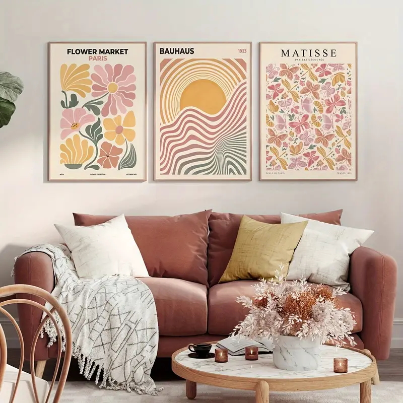 Juego de 3 impresiones artísti - Abstract Canvas Set reseña y precio