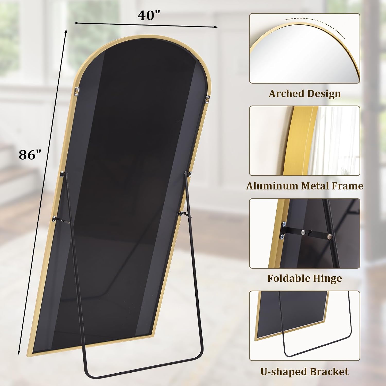 Espejo Arqueado de Cuerpo Ente - Arch Mirror Leaning reseña y precio