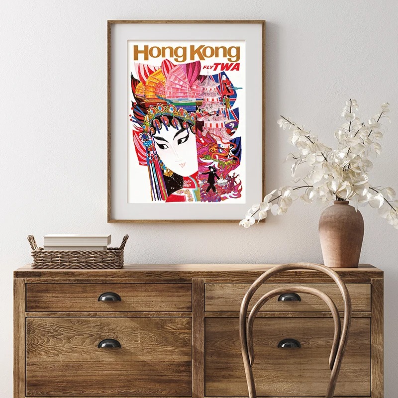 Póster Retro de viaje, pintura - Interior Design Sketch reseña y precio