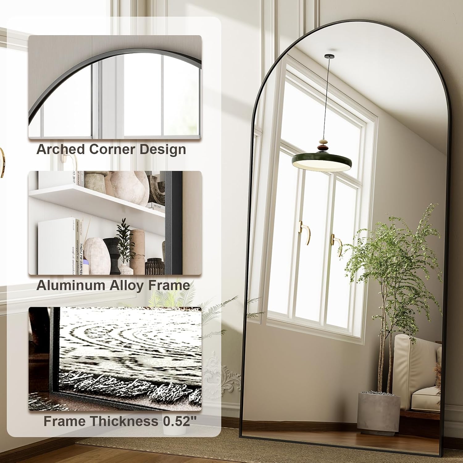 Espejo Arqueado de Cuerpo Ente - Arch Mirror Leaning reseña y precio