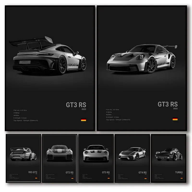 Póster de coche deportivo de l - Interior Design Sketch reseña y precio