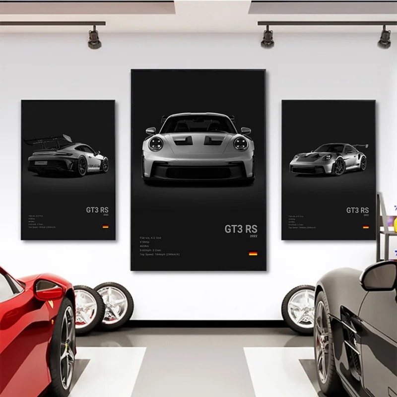 Póster de coche deportivo de l - Interior Design Sketch reseña y precio