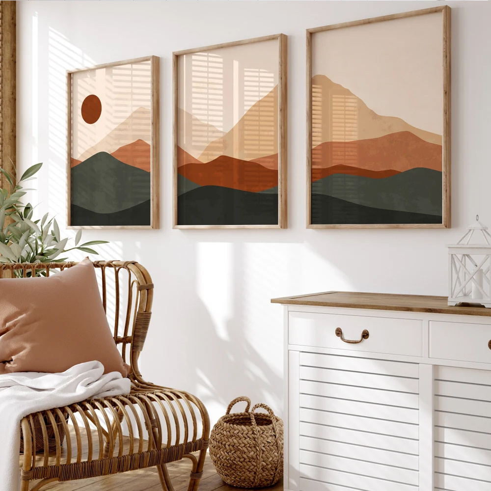Juego de 3 Láminas Decorativas - Abstract Canvas Set reseña y precio
