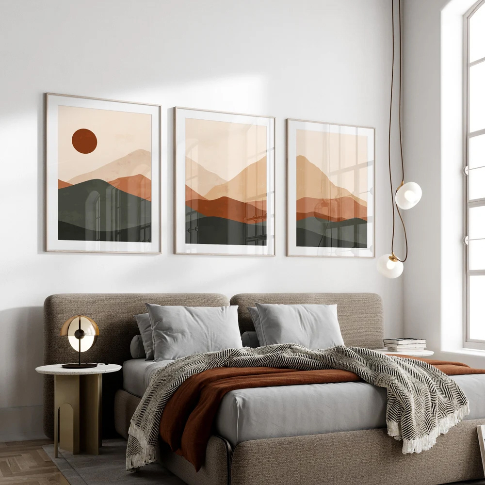 Juego de 3 Láminas Decorativas - Abstract Canvas Set reseña y precio
