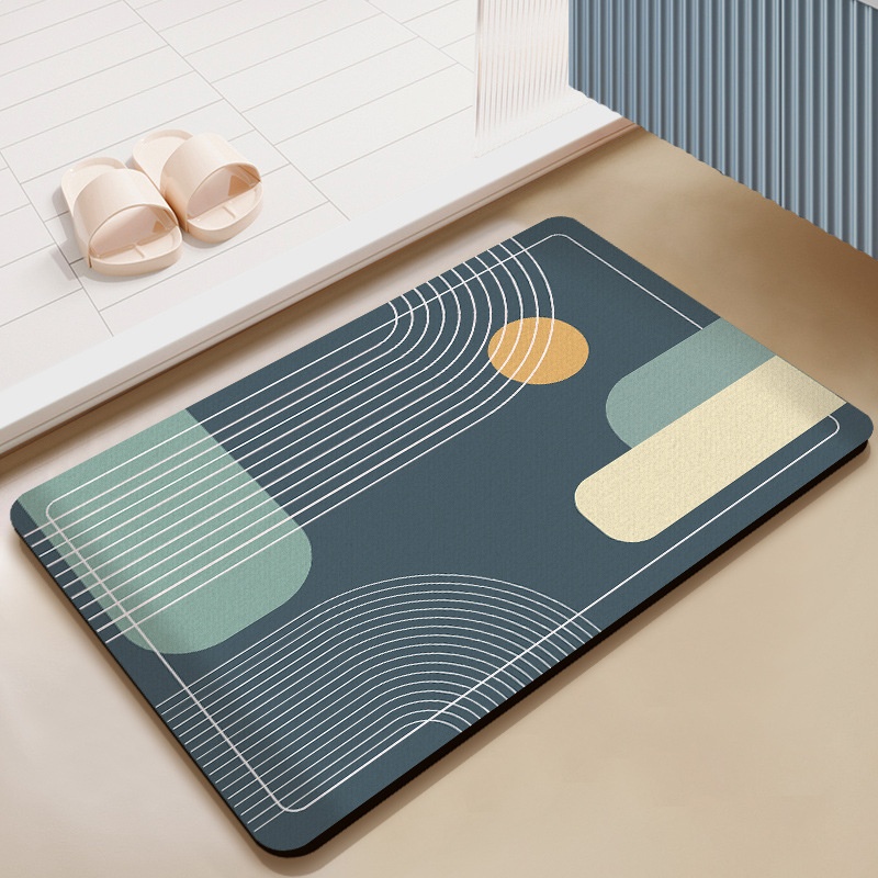 Alfombra de Baño Moderna con D - Printed Rug Abstract reseña y precio