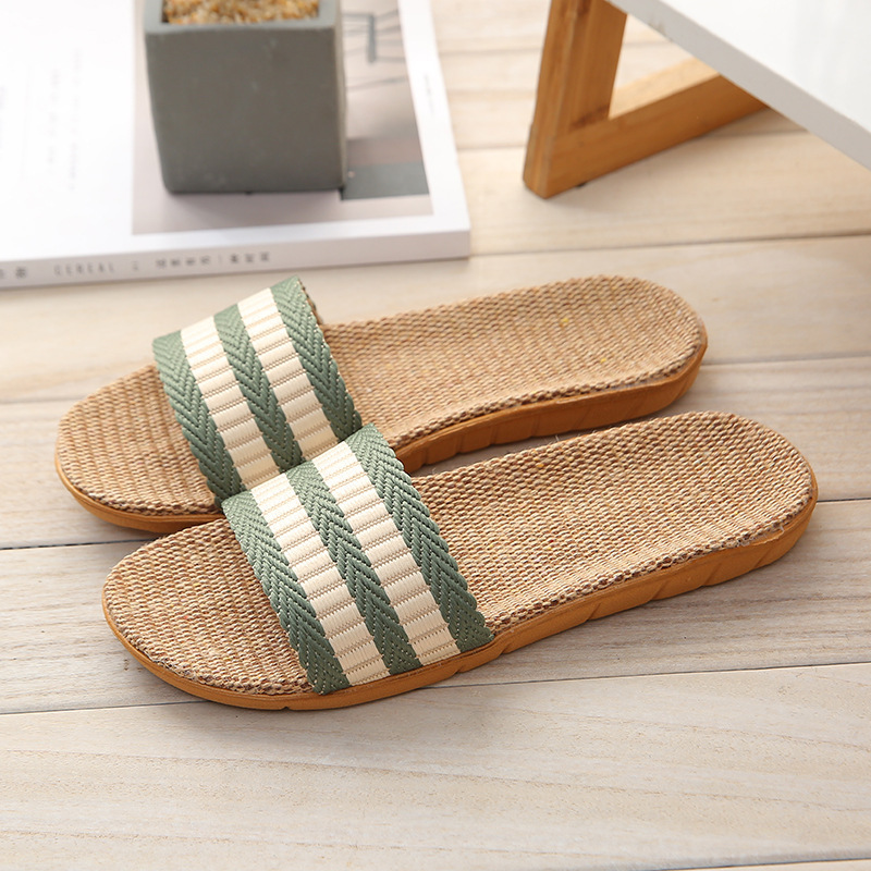 Sandalias planas De lino para  - Linen Roller Blind reseña y precio