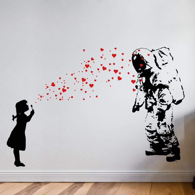Wall Decal ASTRONAUT & HEART B - Interior Design Layout reseña y precio