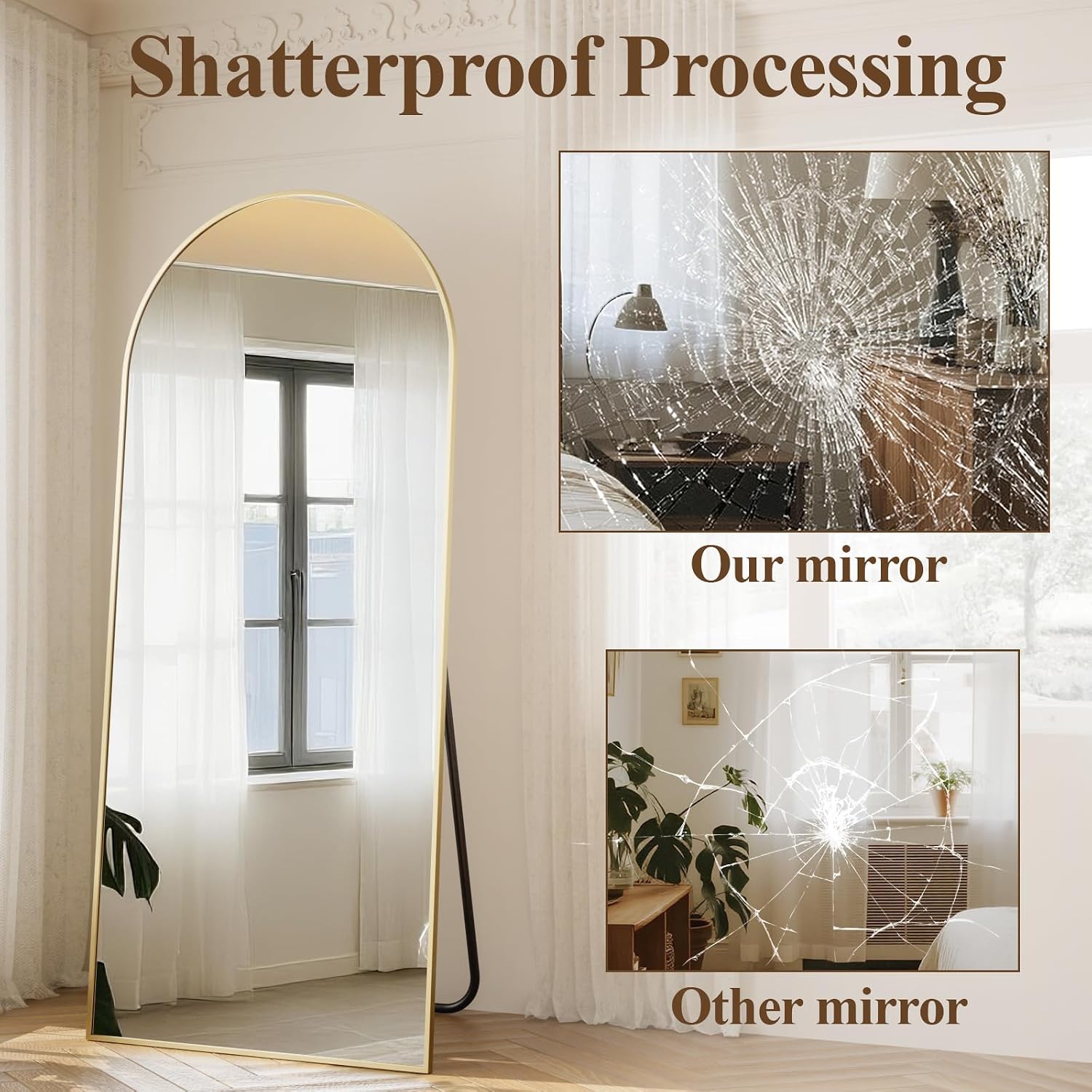 Espejo Arqueado Grande de Cuer - Arch Mirror Leaning reseña y precio