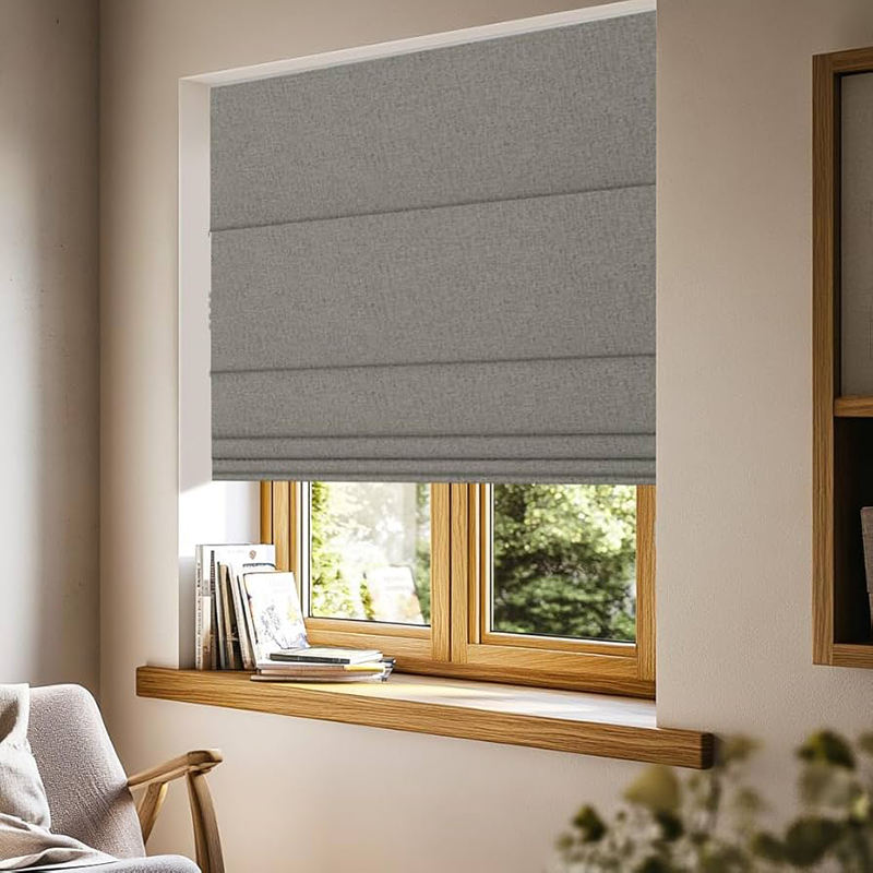 Persianas Romanas Opacas de Li - Linen Roller Blind reseña y precio