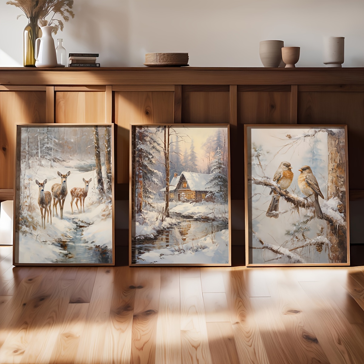 Juego de 3 Cuadros en Lienzo s - Abstract Canvas Set reseña y precio